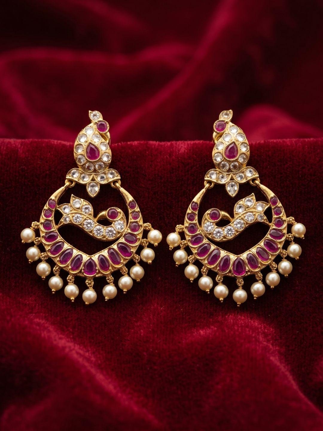 Kundan Chandbali Earrings